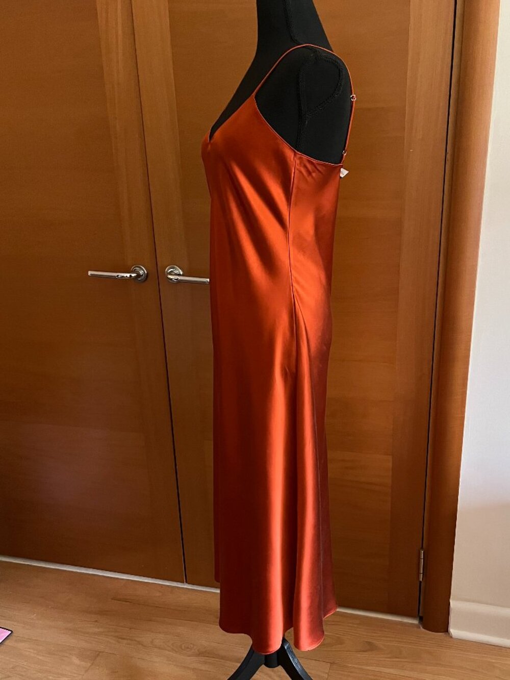 Polo Ralph Lauren Luxe Mulberry Silk Sz. 6 Slip Dress NWOT - Picture 4 of 10